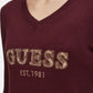 Maglione Scollo A V Donna Guess Logo Hannah W6BR55Z1456
