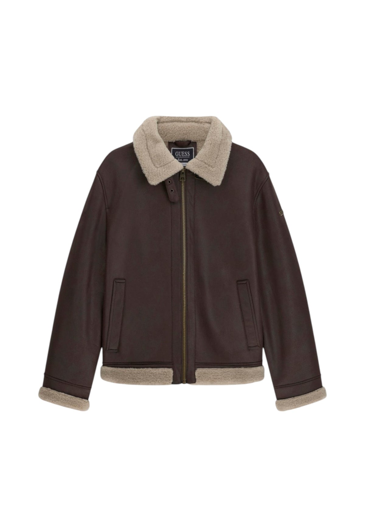Giacca Invernale Uomo Guess Effetto shearling  M6BL40W4152