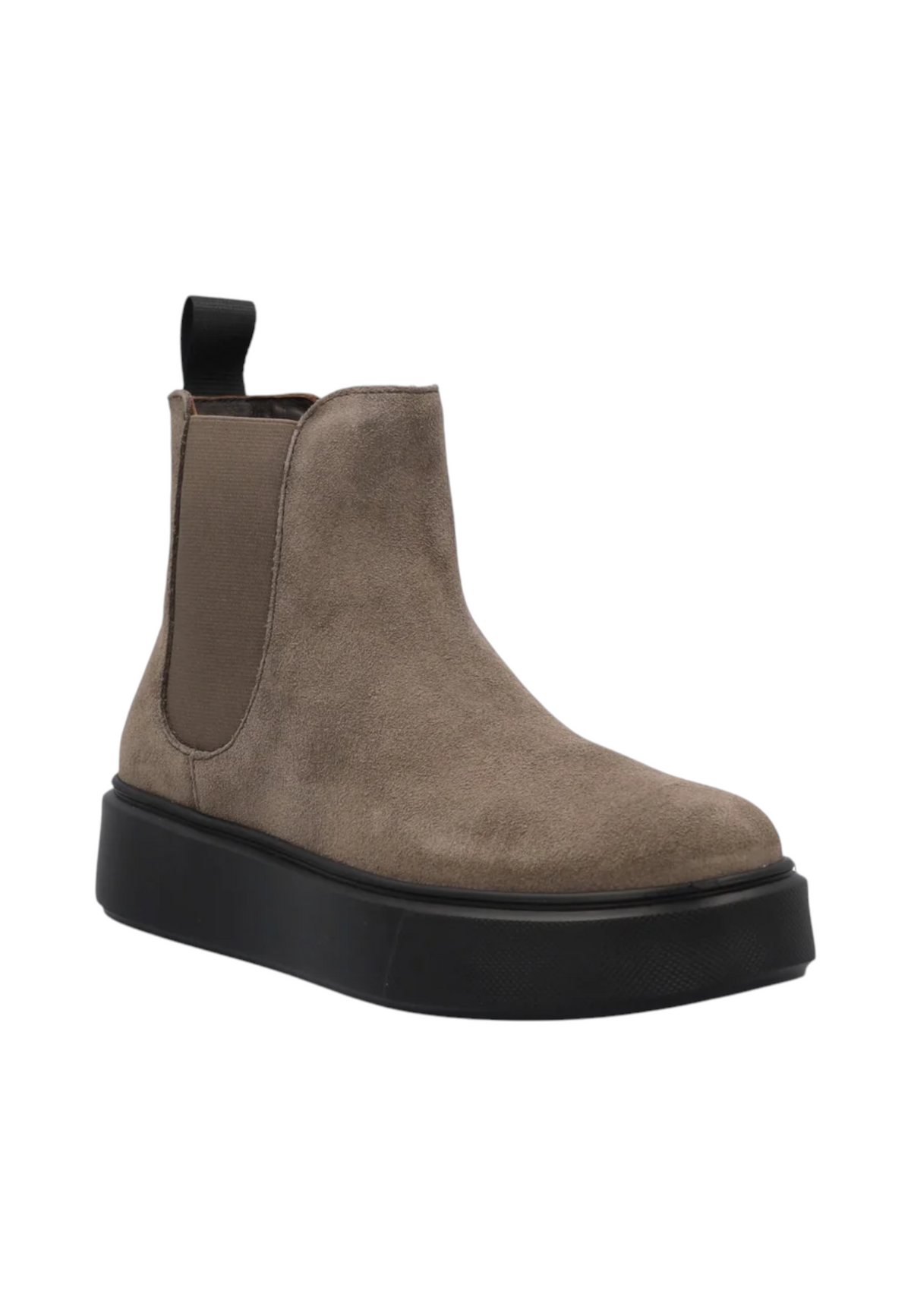 Stivaletti Chelsea Donna Frau Pelle scamosciata, Stile sporty, Elastici laterali, Suola leggera, Sottopiede estraibile, Made in Italy Waxy A41C2