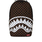 Zaino  Unisex Sprayground  Brown And Cream Drip Check Shark 910B8552NSZ