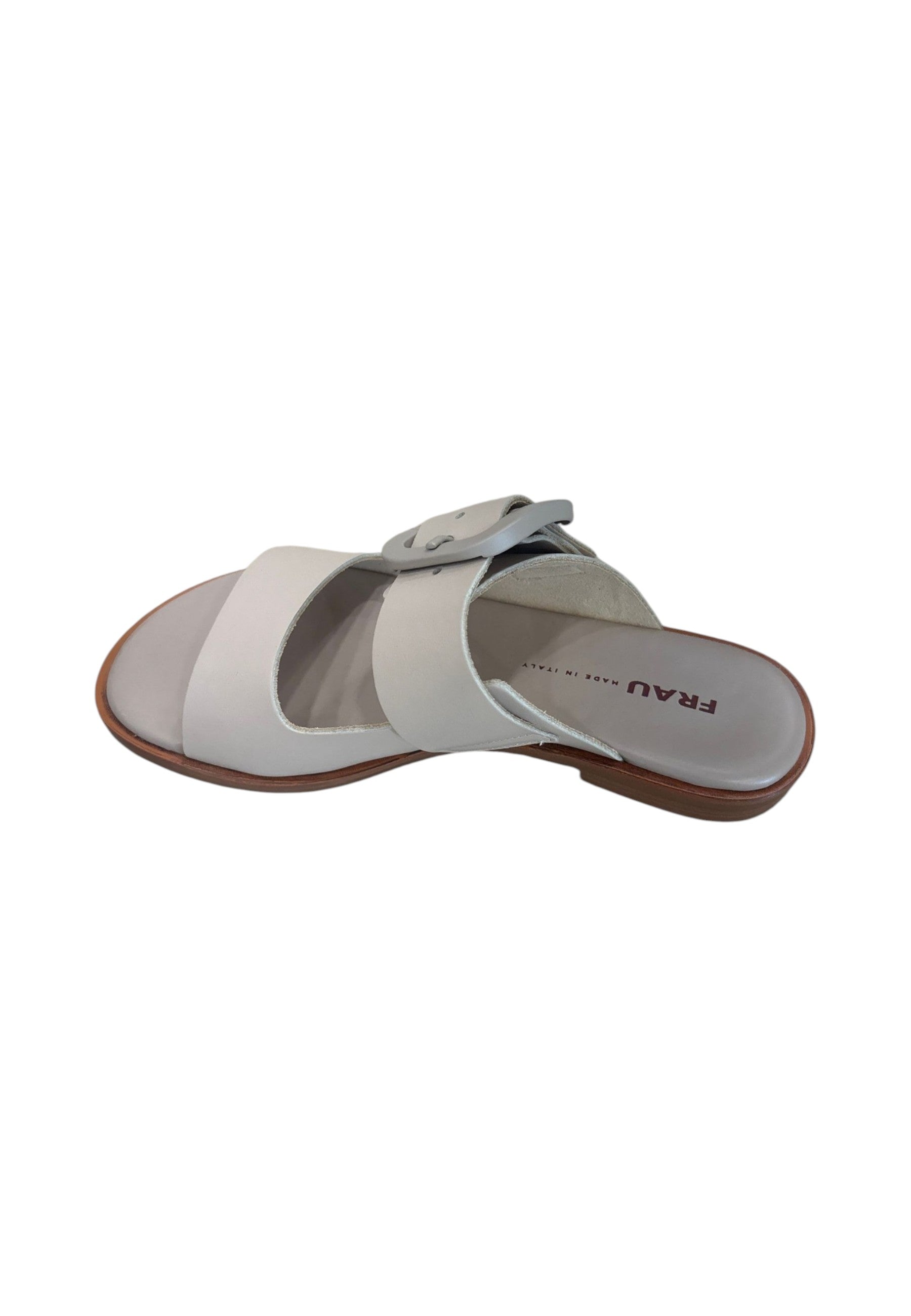 Ciabatte  Donna Frau In Pelle Con Fibbia  85M3