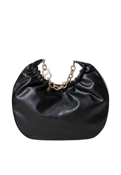 Borsa A Spalla Donna Twinset Hobo Media Con Arricciatura E Oval T Croissant 242TB7221