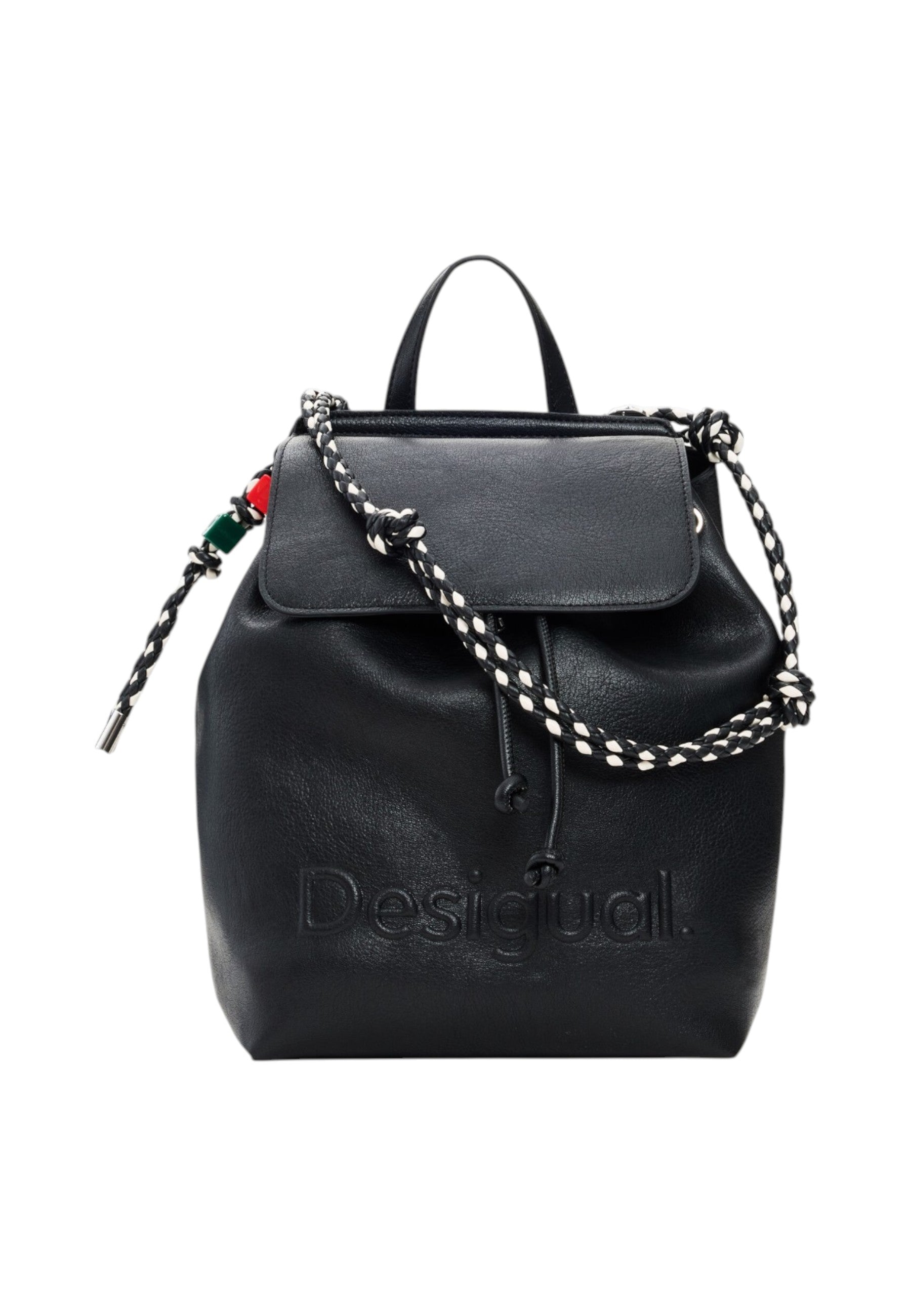 Zaino  Donna Desigual Con Patta Half Logo Luena Mini Black 26SAKP19