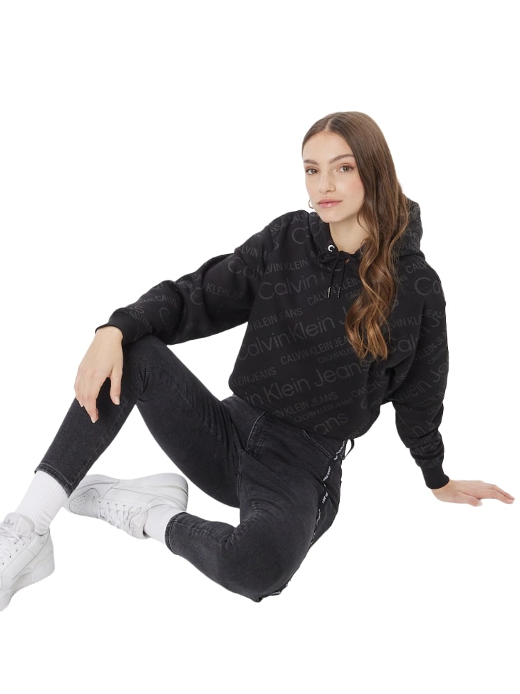 Felpa Con Cappuccio Donna Calvin klein Jeans   J20J217737
