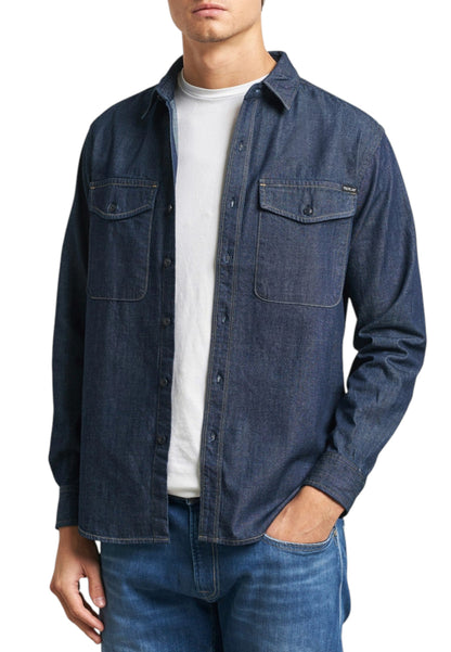 Camicia Manica lunga Uomo Replay In Denim Lavaggio Rinse  M4124 .000.860 B04
