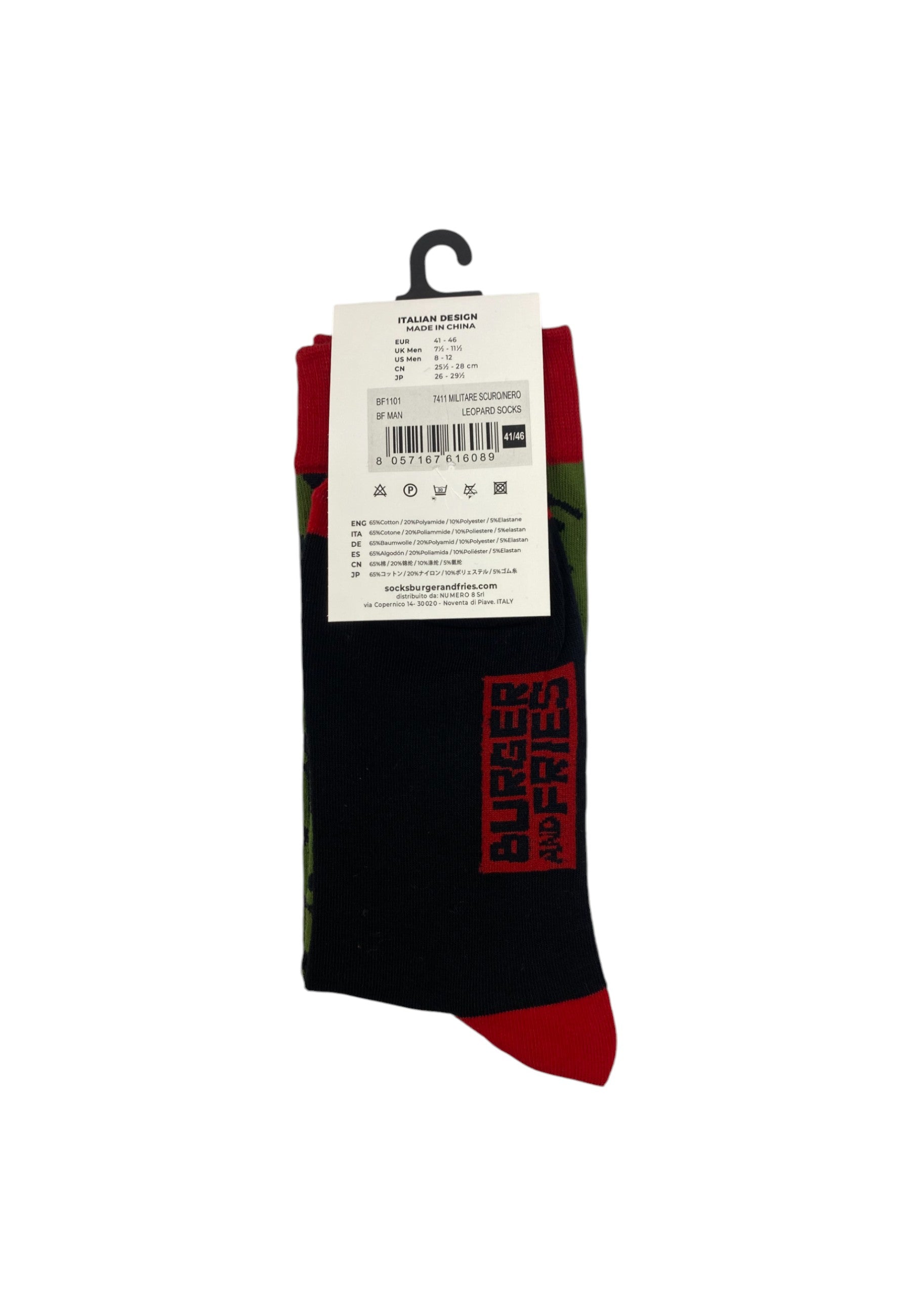 Calze  Uomo Sun68 Dark Leopard Mood Leopard Socks BF1101
