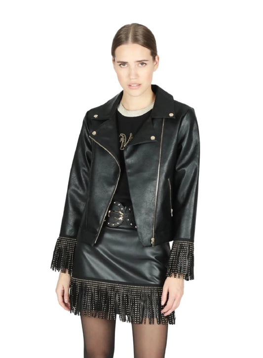 Giacca In Pelle Sintetica Donna Le Volière   WW22C109