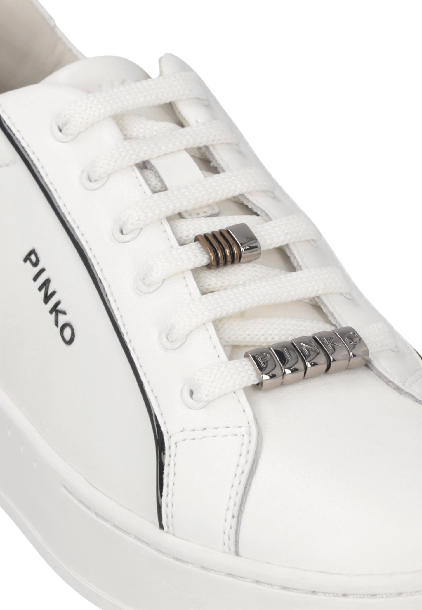 Sneakers Basse Donna Pinko In Pelle Di Vitello Con Logo Iris 01 SS0131P001