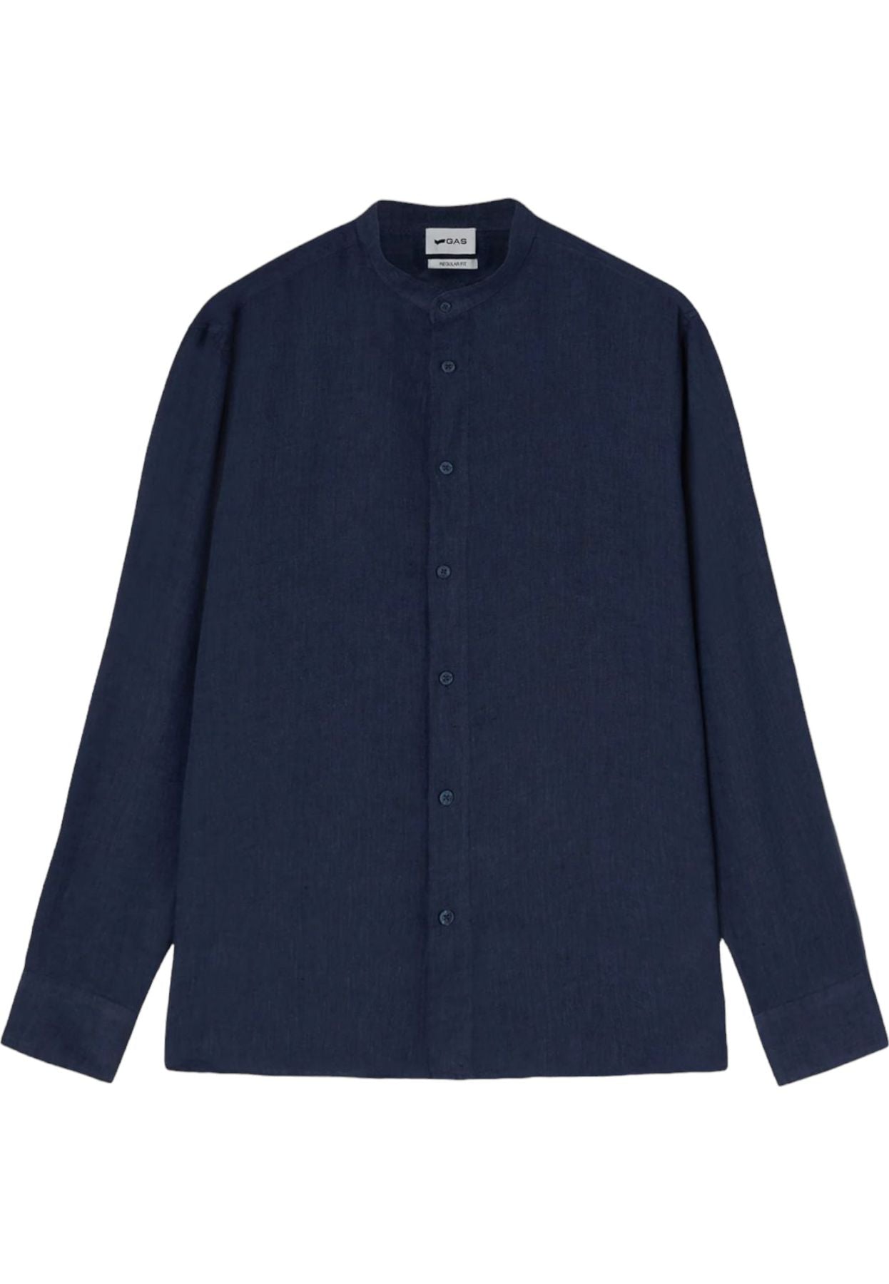 Camicia Manica lunga Uomo Gas Regular Fit Flamed Linen Collo Coreana Misao/R 151387101029