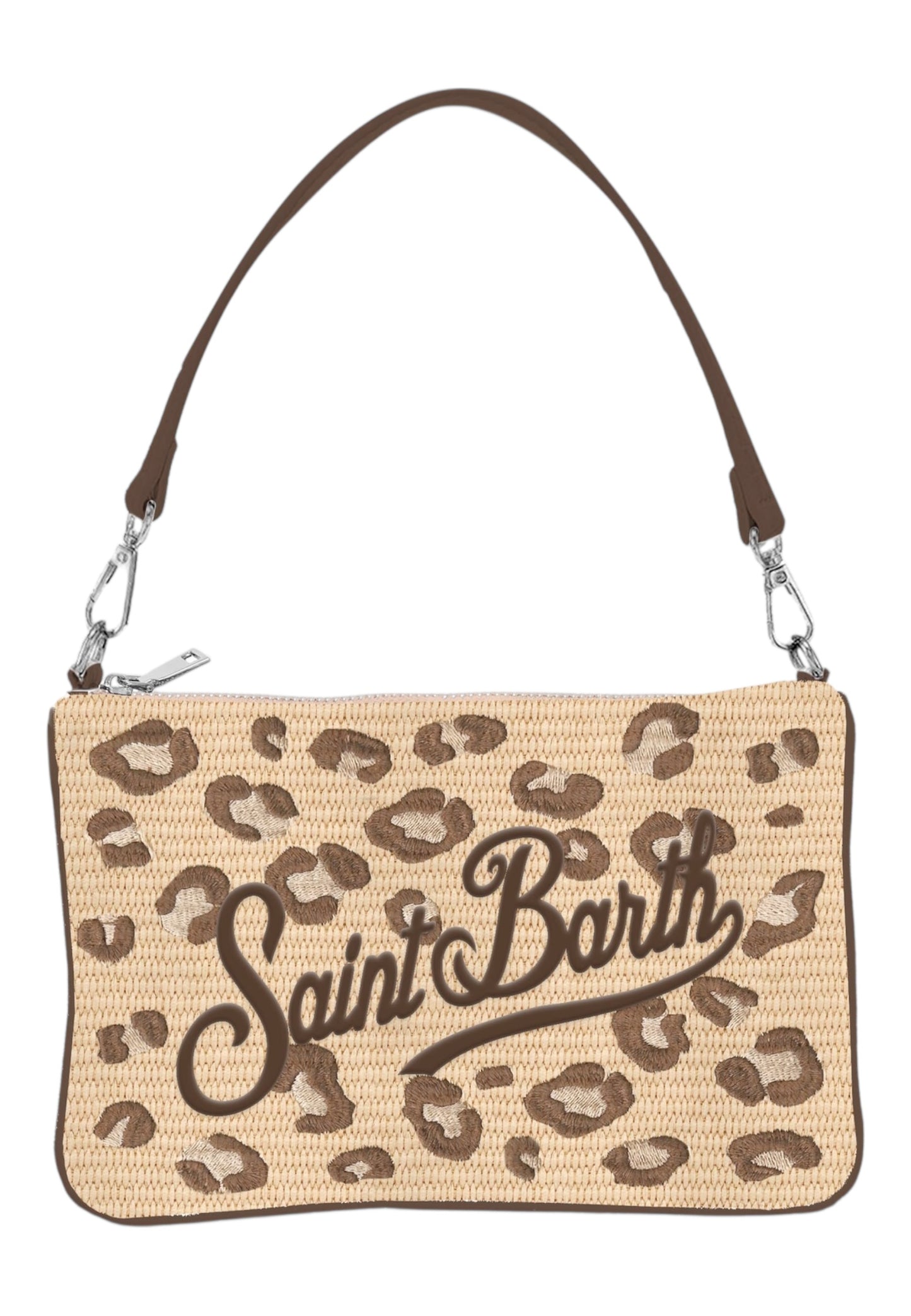 Pochette  Donna Mc2 Saint Barth Leopard Parisienne Mini Straw PARM002