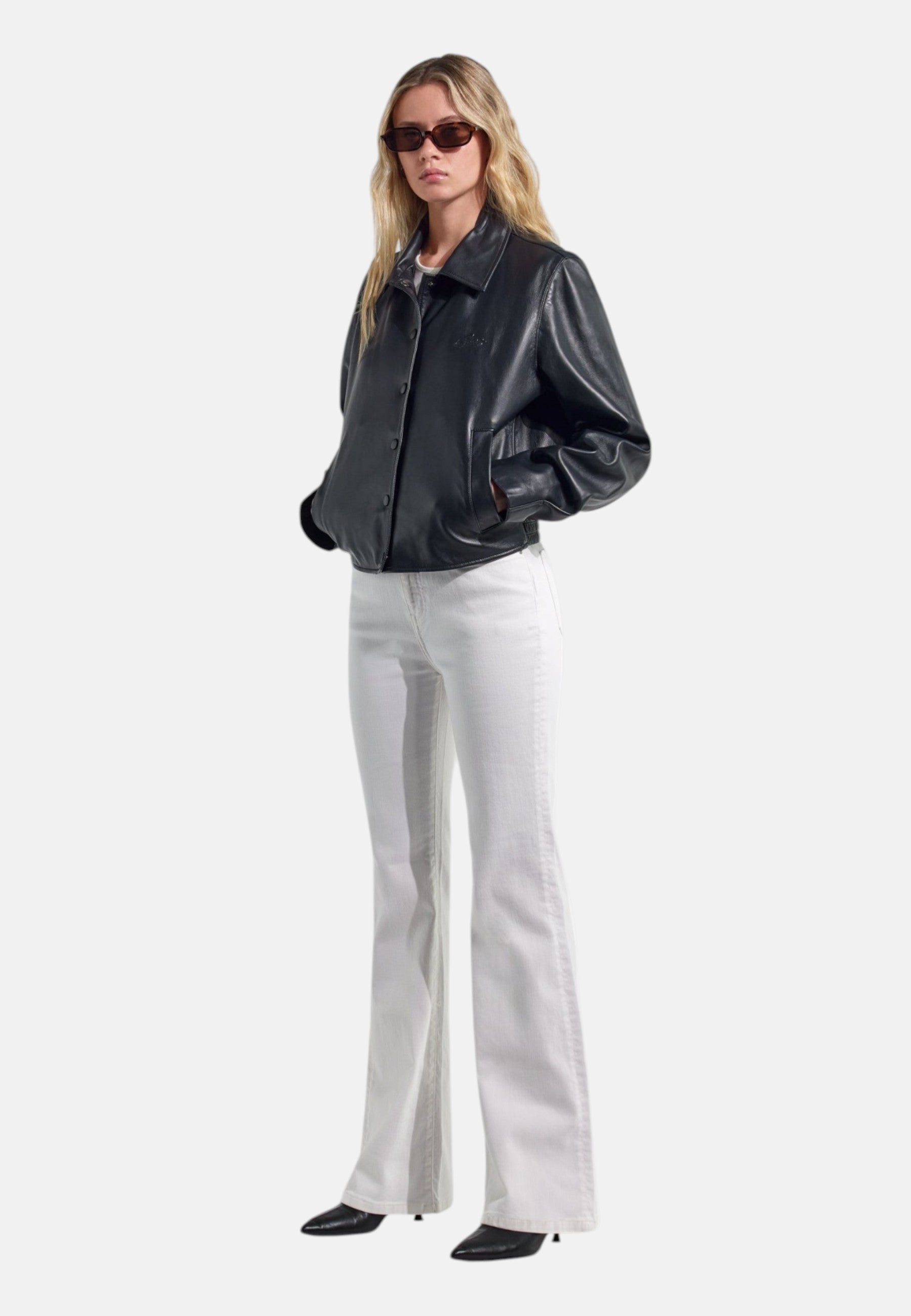 Giacca In Pelle Donna Gas Regular Fit Giada Racing 445129170204