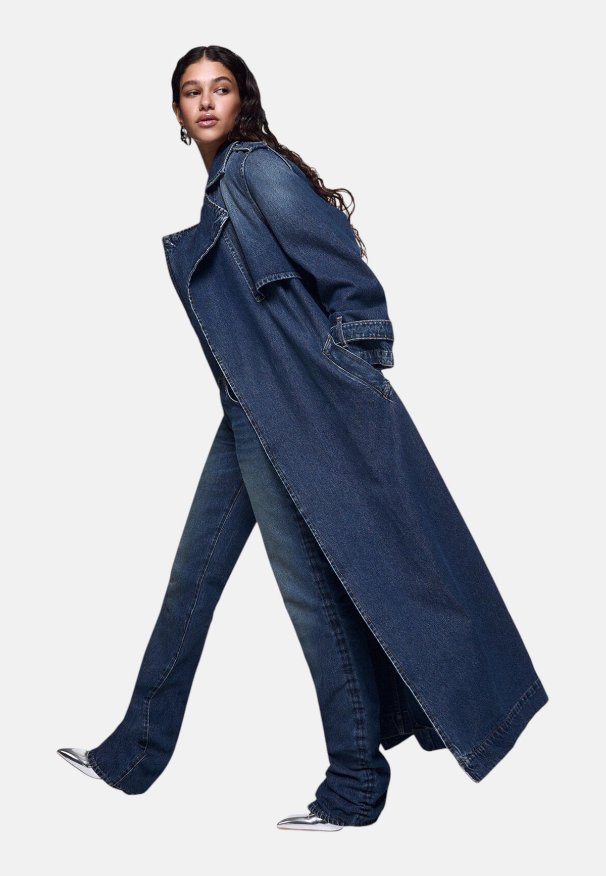 Cappotto Trench Donna Liu Jo In Denim  UF6503D0398