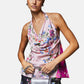 Top  Donna Liu Jo A Fiori In Raso Eco Line CA6208TS562