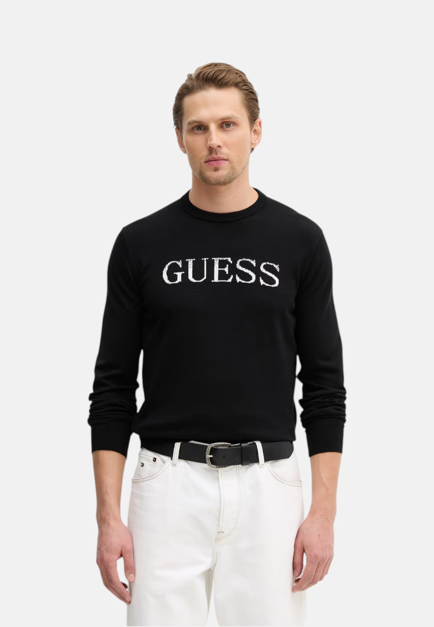 Maglia A Girocollo Uomo Guess  Kane Shaded Logo M6RR19Z4451