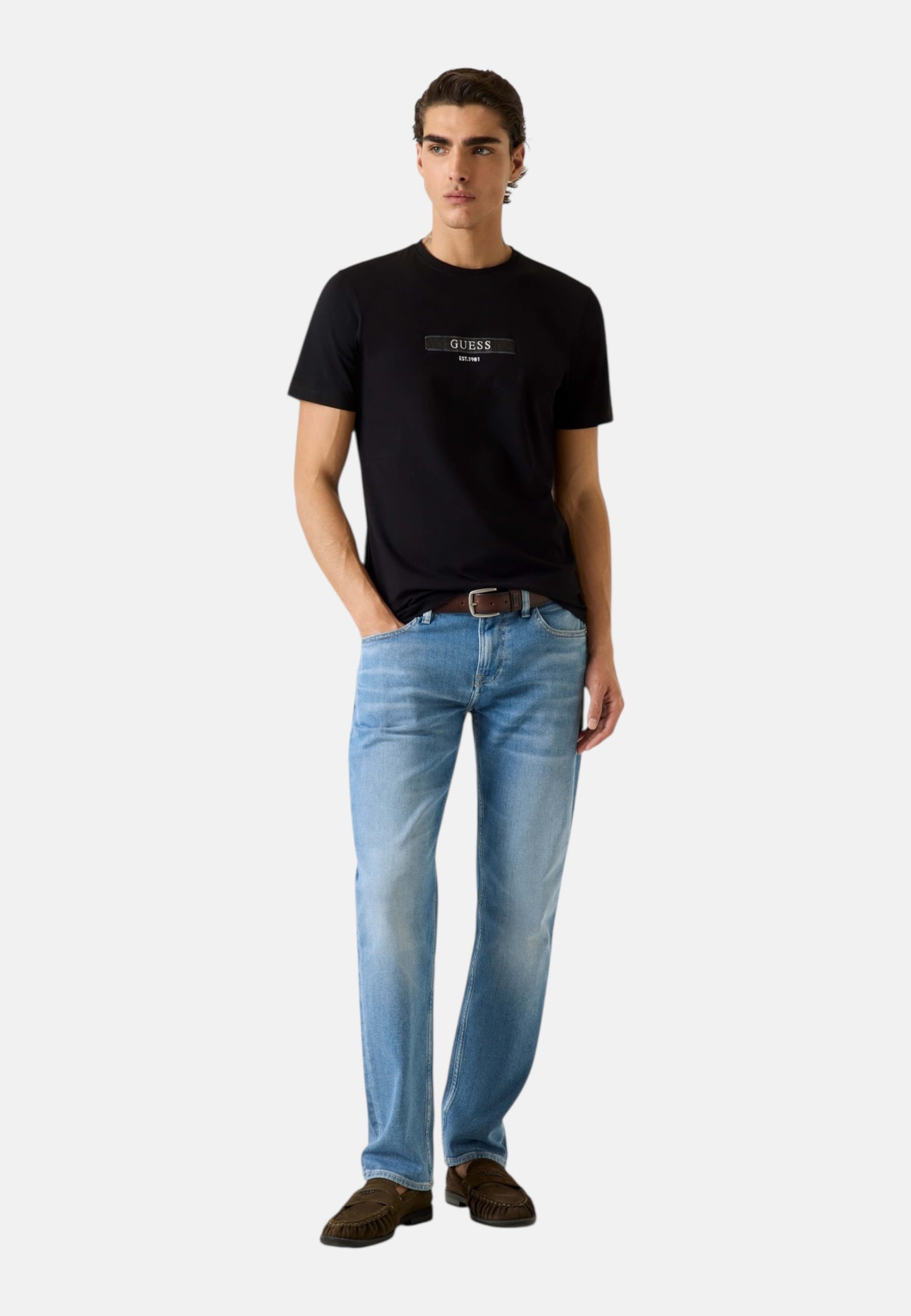 T-Shirt Manica Corta Uomo Guess  Logo Box M6RI17J1314