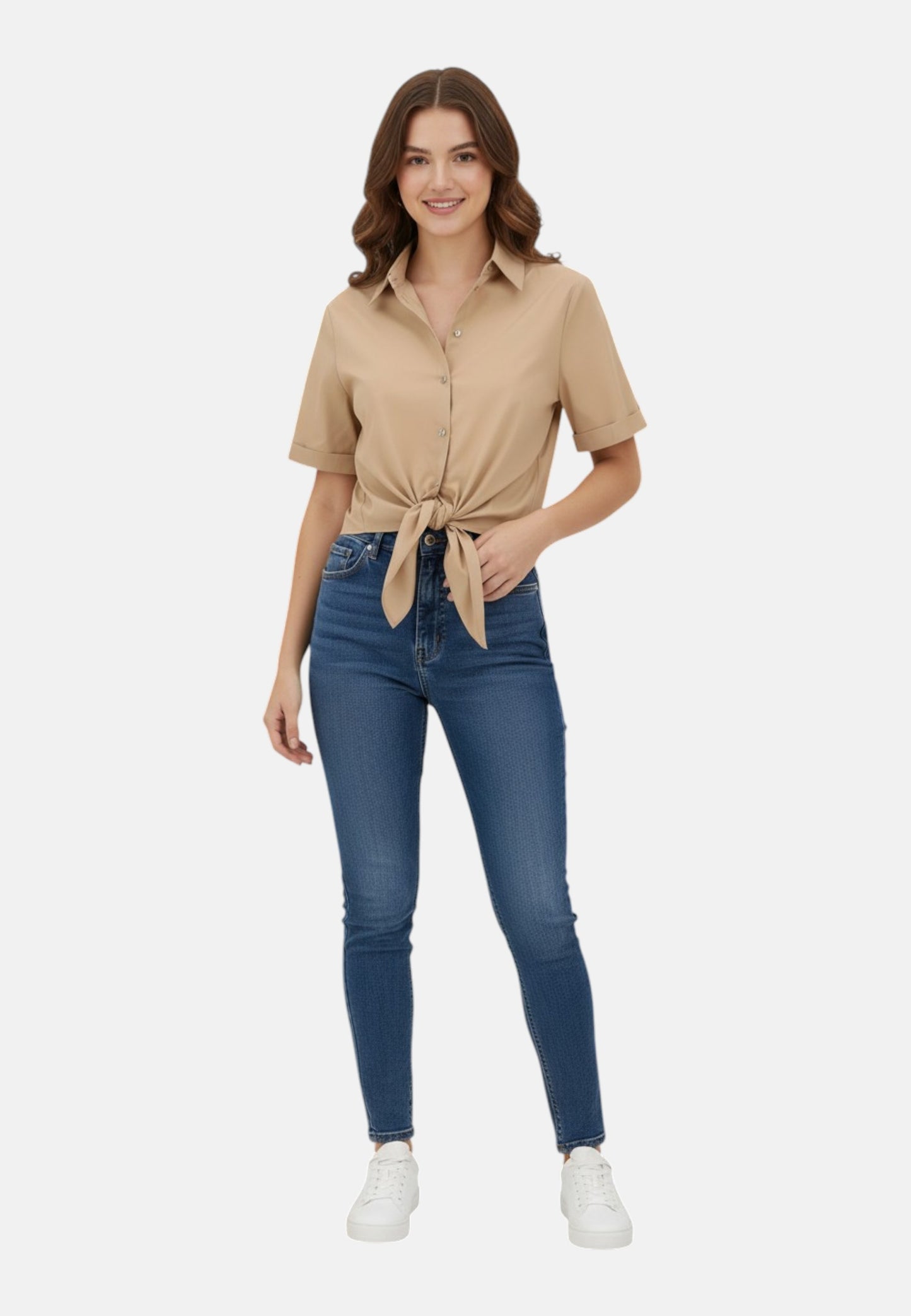 Camicia Manica Corta Donna Liu Jo Con Nodo  CA6281T297A