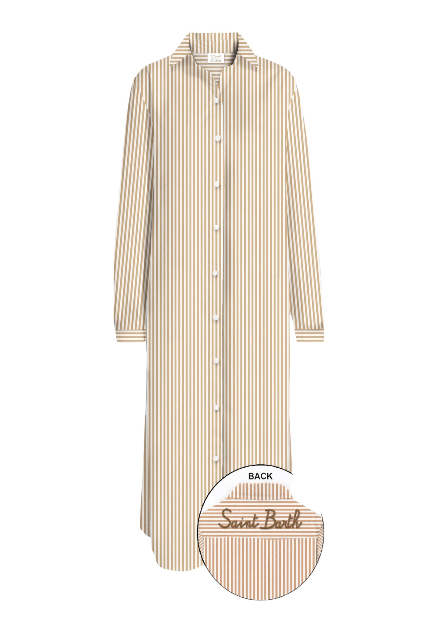 Vestito Lungo Donna Mc2 Saint Barth Chemiser Stripes Adeline ADN0001