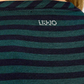 T-Shirt Manica lunga Donna Liu Jo A Righe Con Ricamo  WF6440J3988