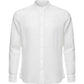 Camicia Manica lunga Uomo Liu Jo Collo Coreana In Lino  QXX100T4359