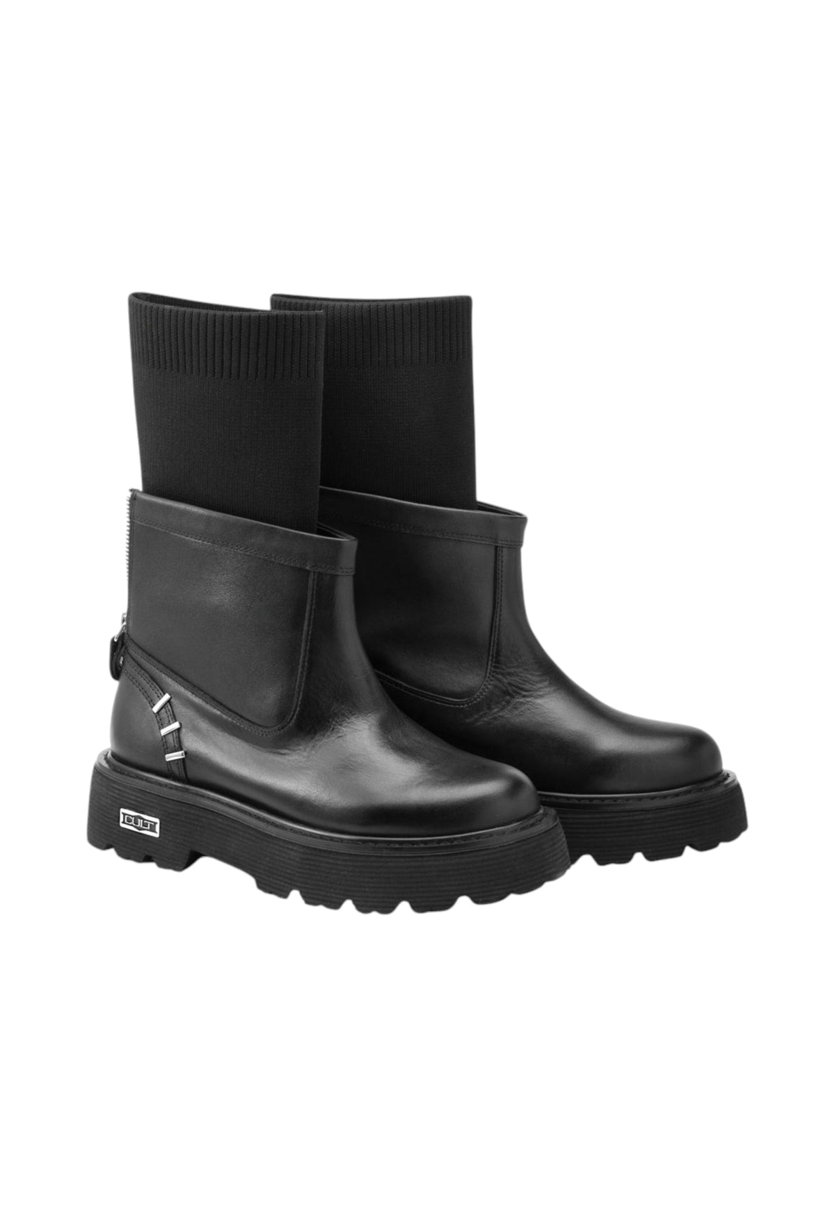 Stivali  Donna Cult  Slash 4827 Mid W Leather/Knit CLW482700