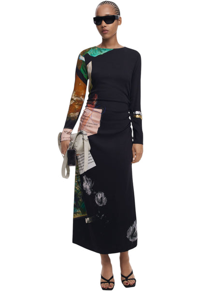 Vestito Lungo Donna Desigual  Patch Fiona 25WWVW08