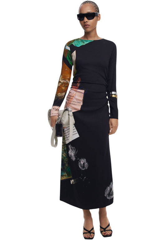 Vestito Lungo Donna Desigual  Patch Fiona 25WWVW08