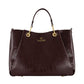 Borsa A Mano Donna Braccialini A Bauletto, Doppio con tracolla removibile e regolabile, Chiusura con clip, Con pochette interna removibile, Finitura lucida effetto spiegazzato, Dimensioni: 36 x 17 x 29 Cm Amy B19192YY