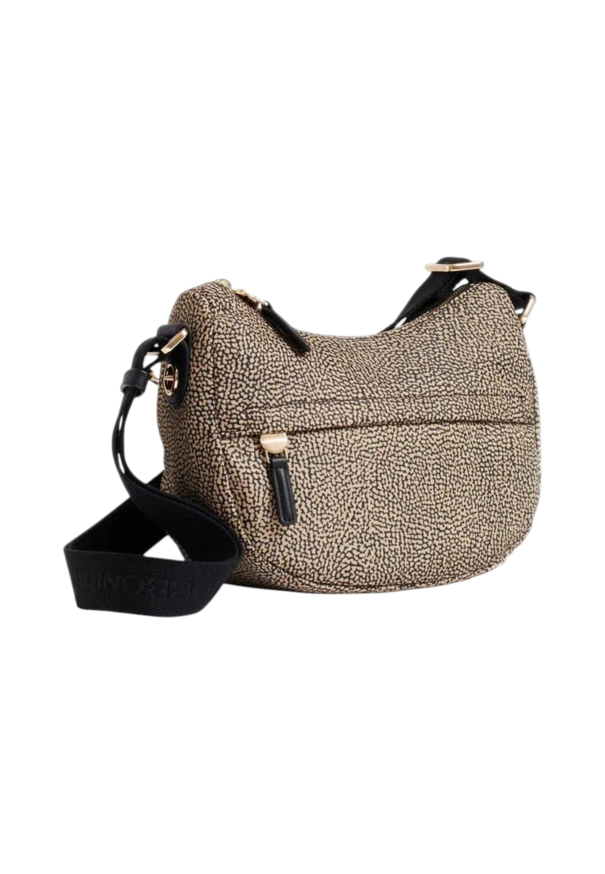 Borsa A Tracolla Donna Borbonese Formato XS, Tessuto riciclato, Stampa OP B-Club 91010338X95