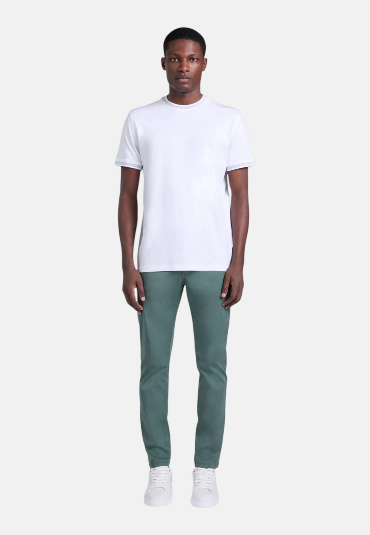 T-Shirt Manica Corta Uomo Harmont & Blaine Con Collo E Orli Rigati  IRQ415021055