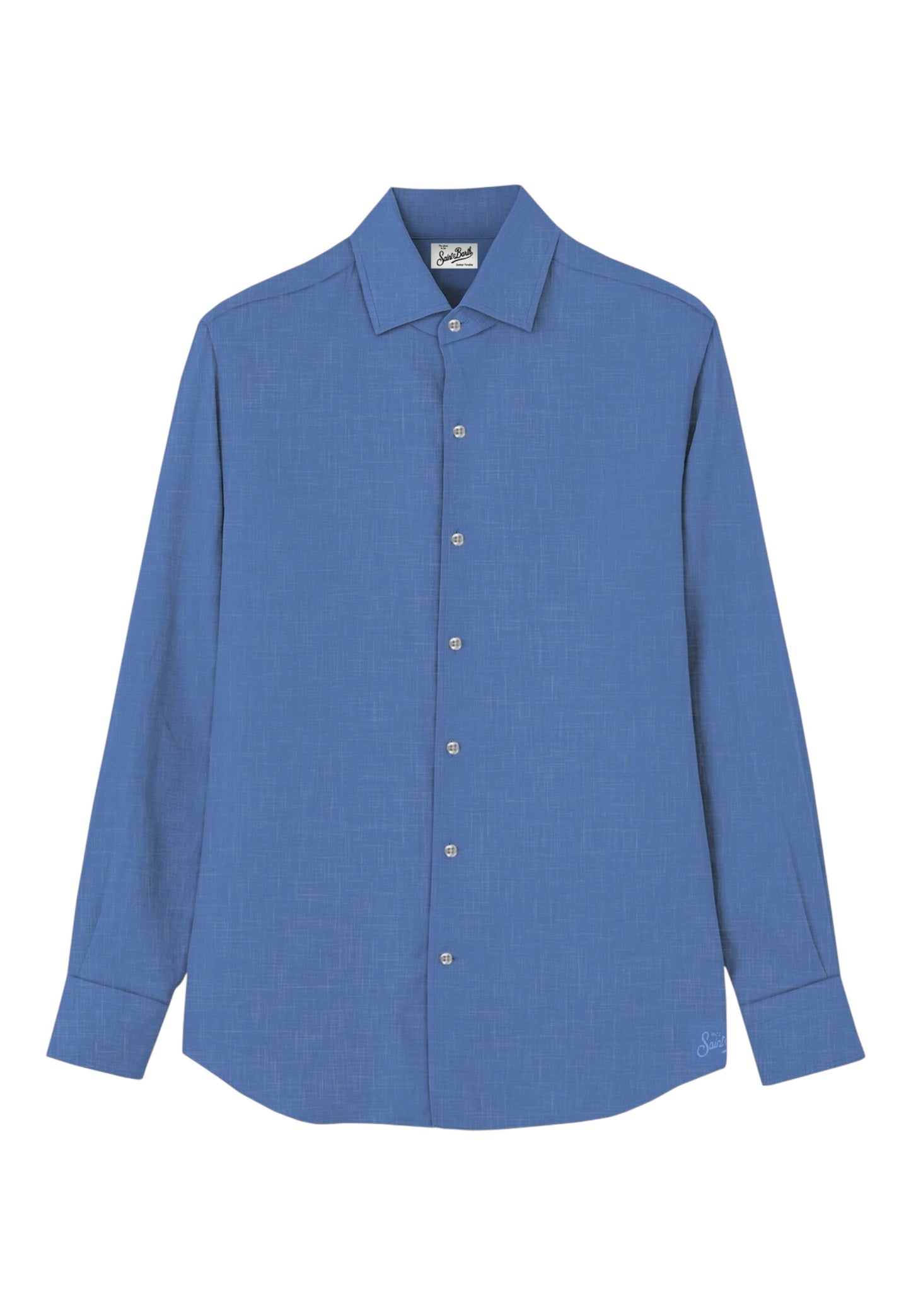 Camicia Manica lunga Uomo Mc2 Saint Barth In Lino Con Paramonture Interne Raphael RPH0001