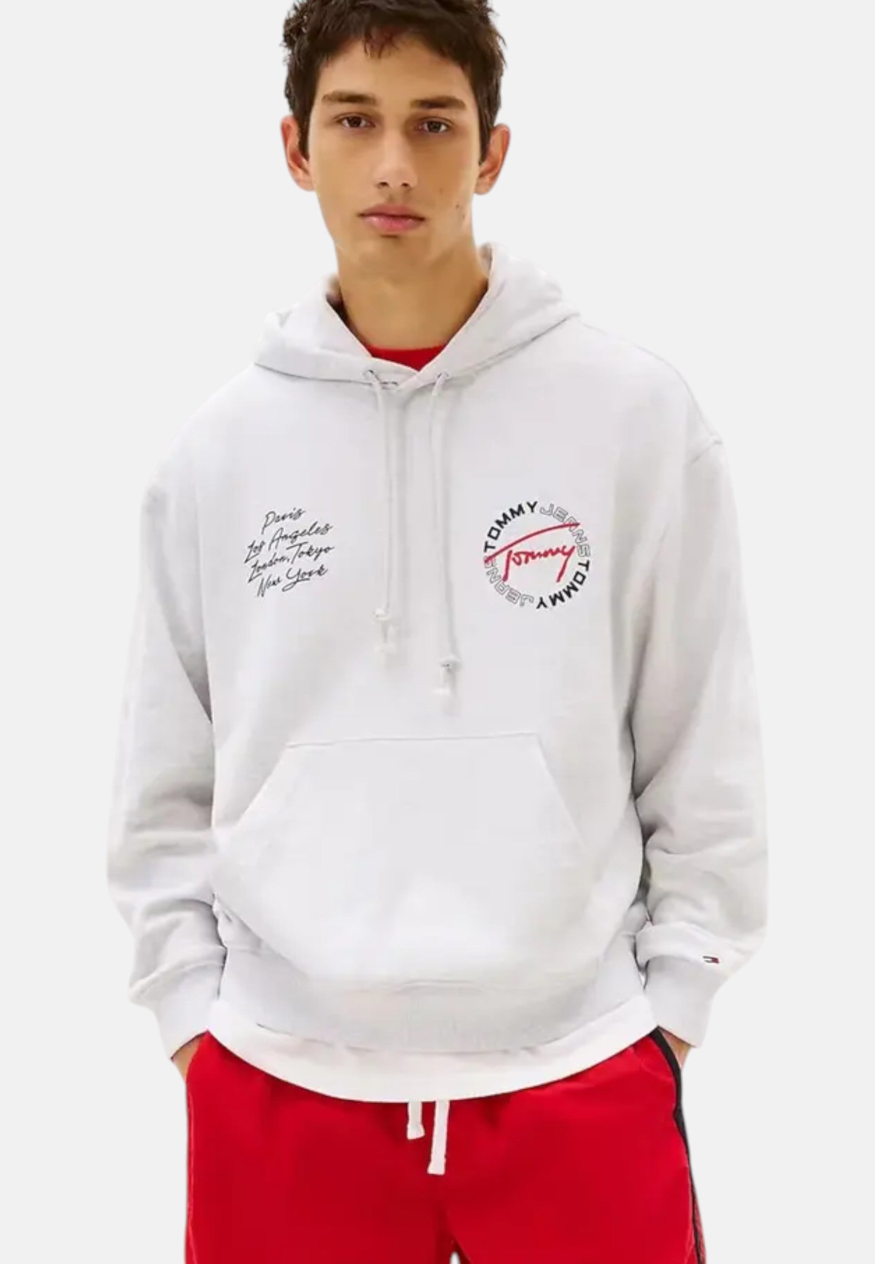 Felpa Con Cappuccio Uomo Tommy Jeans  Tjm Rlx Dna Play Ho DM0DM22683