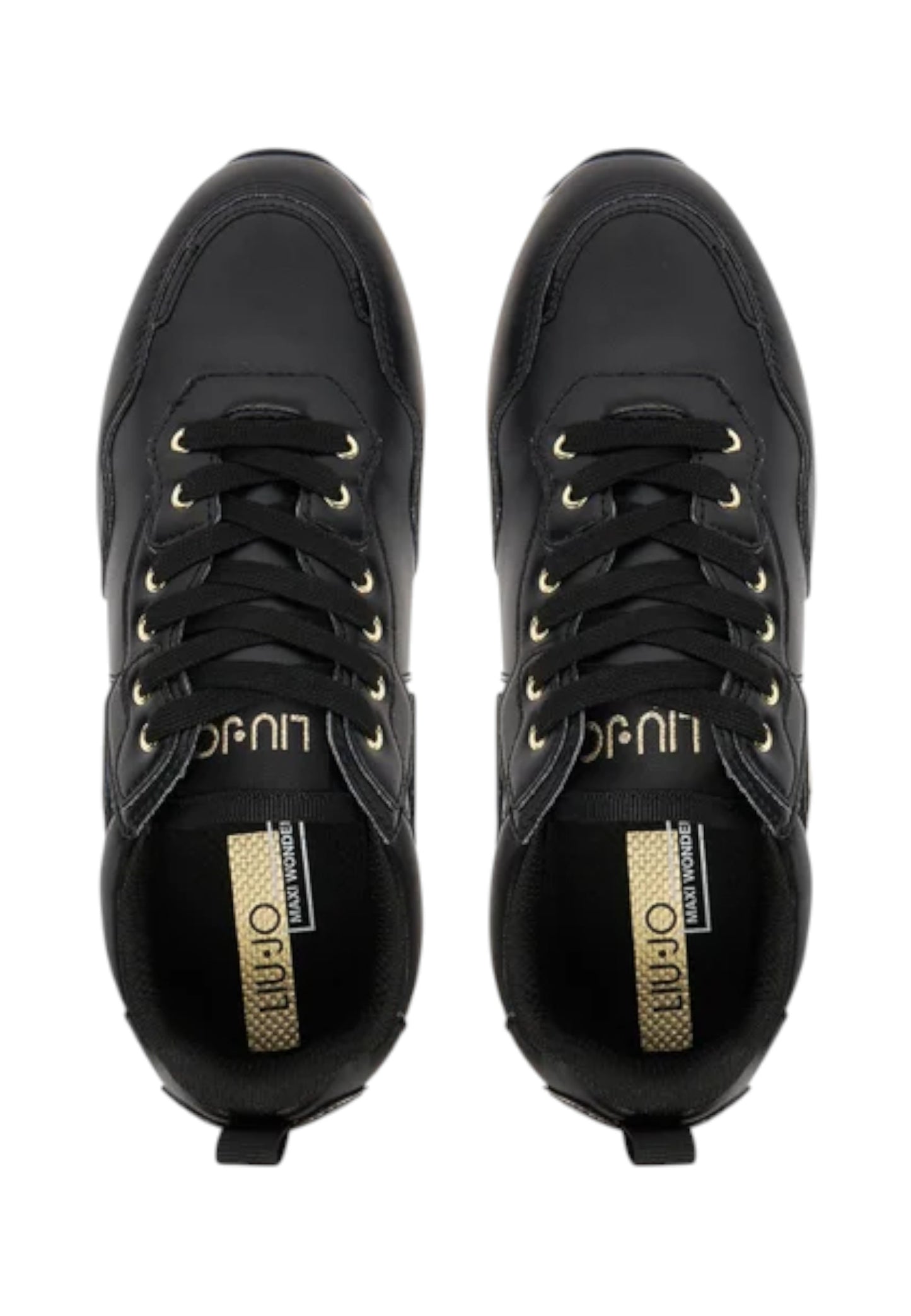 Sneakers Basse Donna Liu Jo Sneaker Calf Black Liu Jo Maxi Wonder 01 BF5009P0102