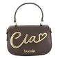 Borsa A Mano Donna Braccialini A Bauletto, Singolo con tracolla removibile e regolabile, Chiusura con clip, Due tasche interne, una con zip e una aperta, Accessorio Ciao in metallo, Dimensioni: 20 x 7.5 x 14 Cm Ciao B19340PP