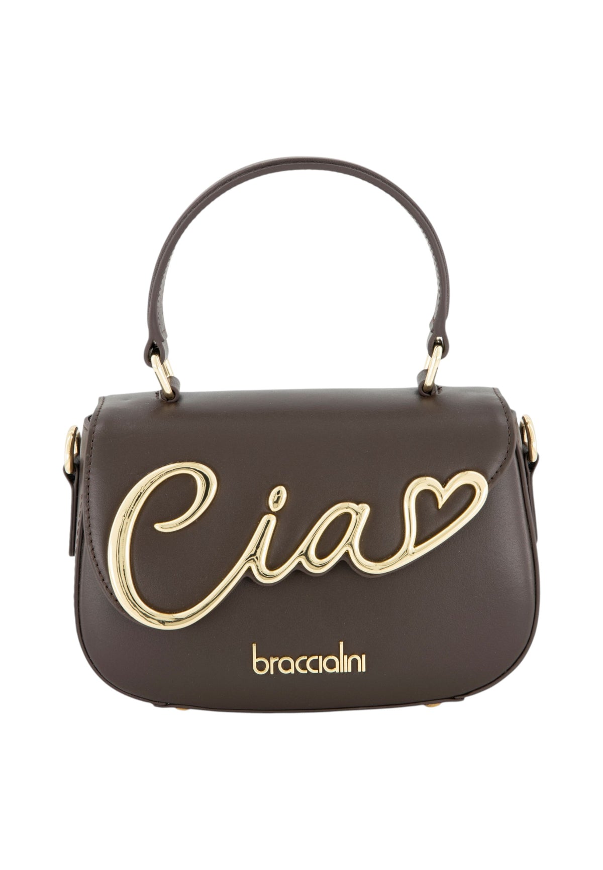 Borsa A Mano Donna Braccialini A Bauletto, Singolo con tracolla removibile e regolabile, Chiusura con clip, Due tasche interne, una con zip e una aperta, Accessorio Ciao in metallo, Dimensioni: 20 x 7.5 x 14 Cm Ciao B19340PP
