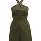 Tuta Jumpsuit  Donna White Wise Con Scollo all'Americana  WW28814
