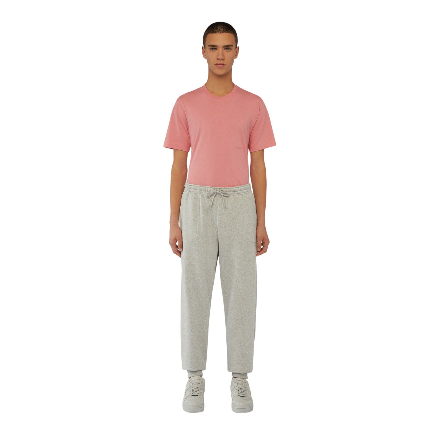 Pantaloni Tuta Uomo Trussardi  Jogging Melange Cotton Fleece Medium Weight 52P00343-1T006317