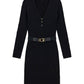 Vestito Midi Donna Guess Manica lunga, Lavorazione a trecce, Aderente Yuki W6BK62Z1567