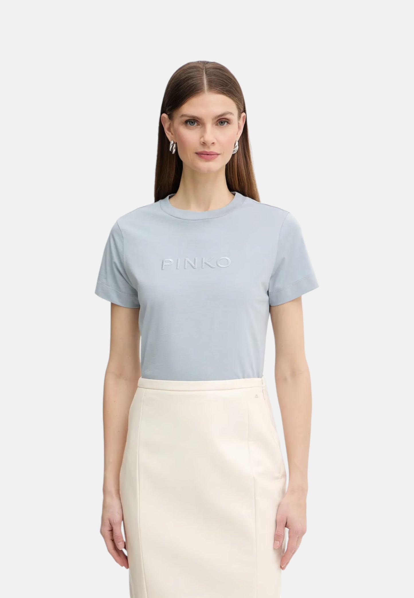 T-Shirt Manica Corta Donna Pinko Ricamo Logo Pinko Start 101752A339