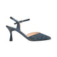 Sling Back  Donna Nero Giardini In Tessuto Lurex  E615440DE