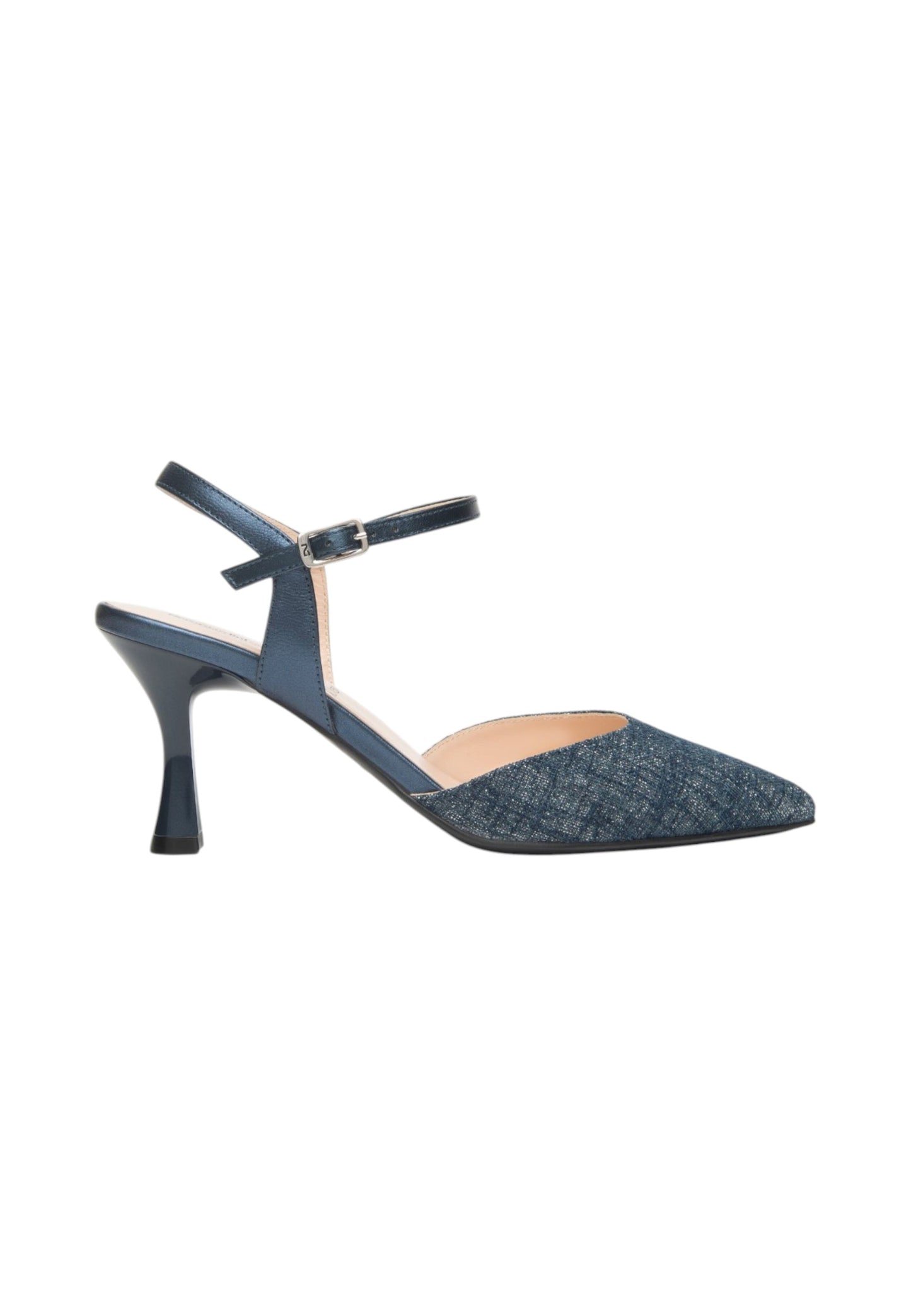 Sling Back  Donna Nero Giardini In Tessuto Lurex  E615440DE