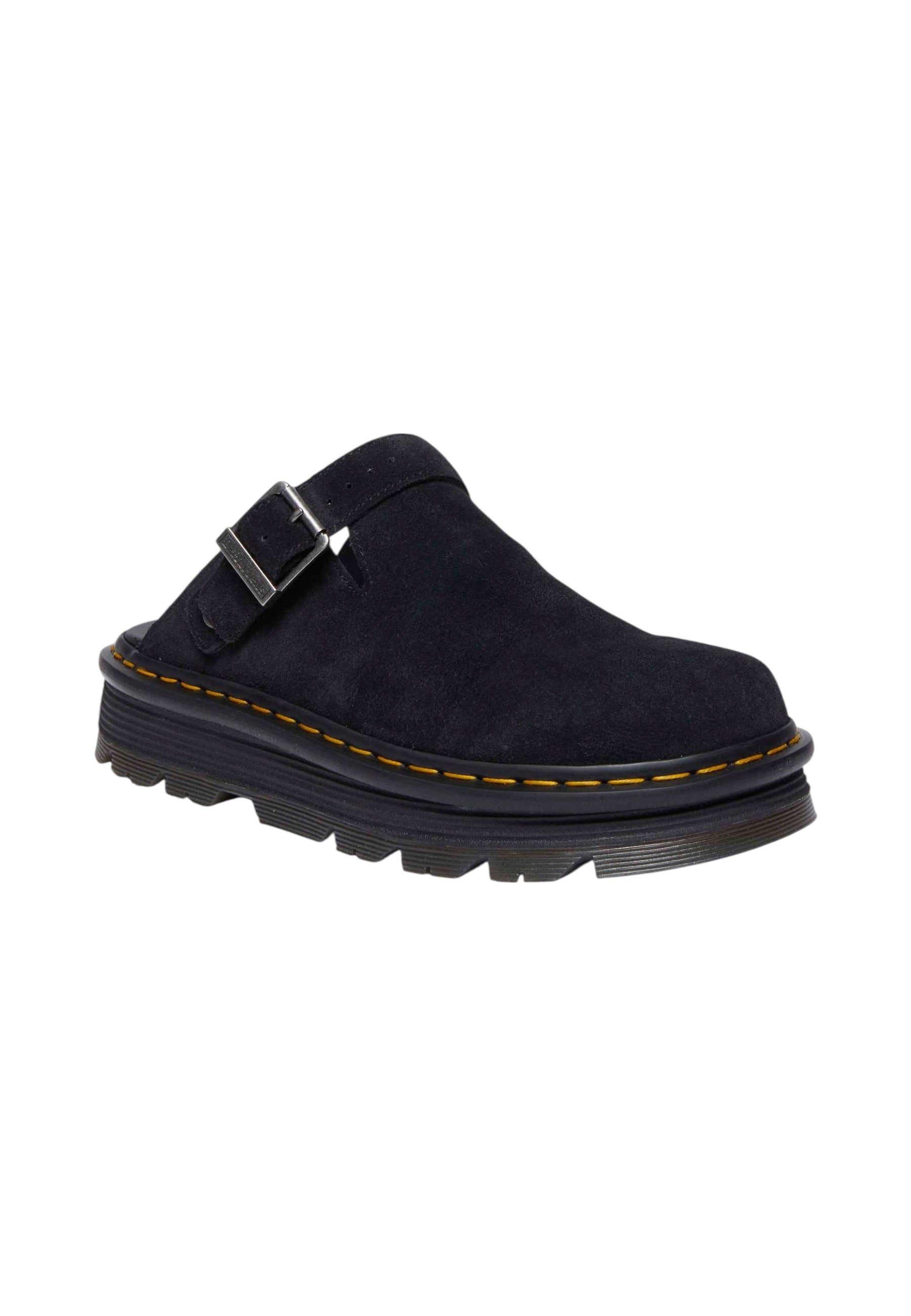 Mules  Donna Dr. Martens Con Fibbia Zebzag Mule Black Eh Suede 31657