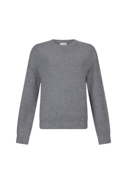 Maglione A Girocollo Donna Liu Jo Con Micro Paillettes  MF5483MA27R