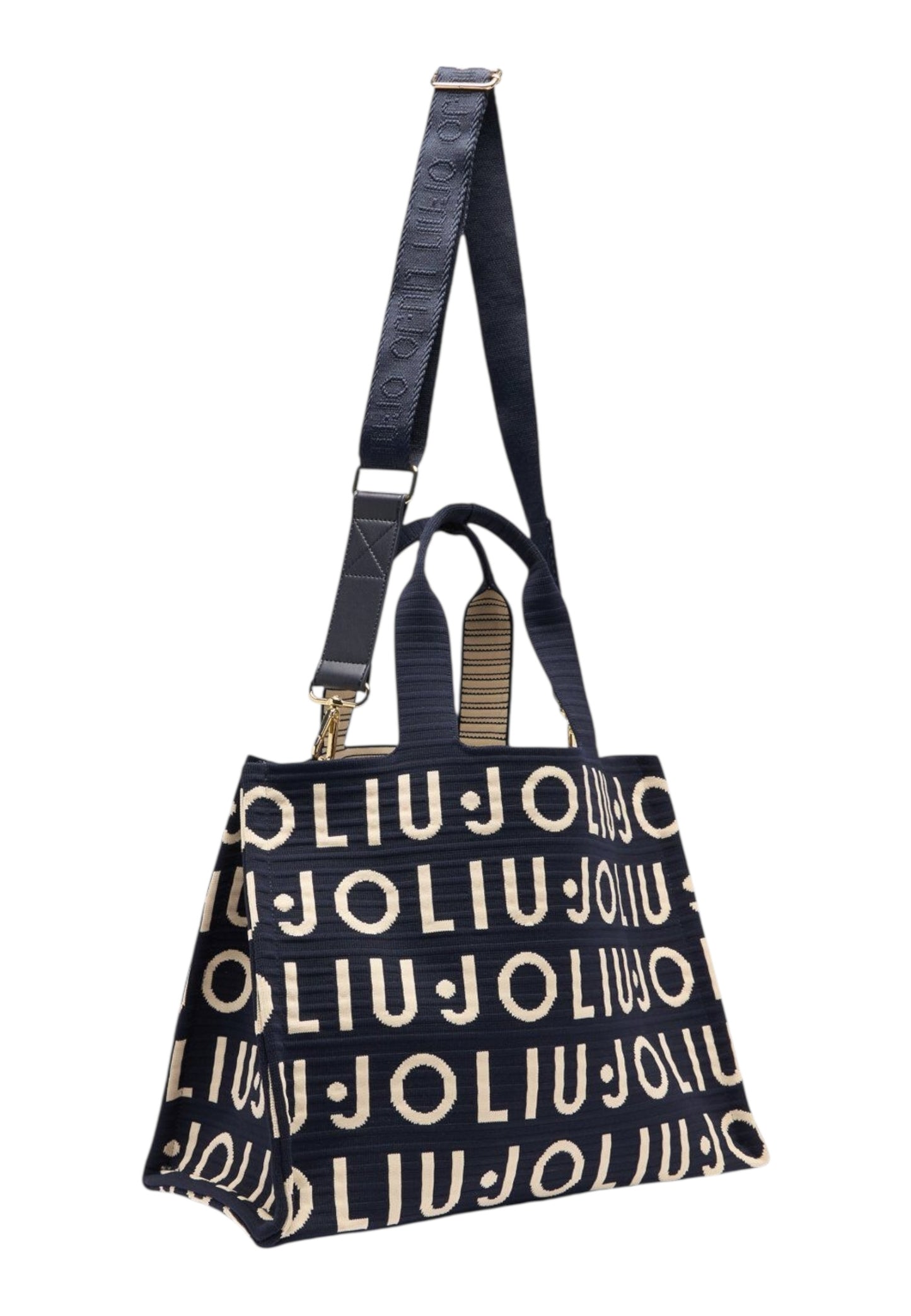 Borsa A Mano Donna Liu Jo Large Knitted Logo Tote Bag  2A6026M0300