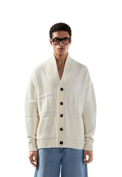 Cardigan  Uomo Gcds  Logo Buttoned B2CM1804KI8