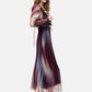Vestito Midi Donna Desigual Motivo astratto, Fit regular, Manica lunga, Scollo a V Cira 26WWVW38