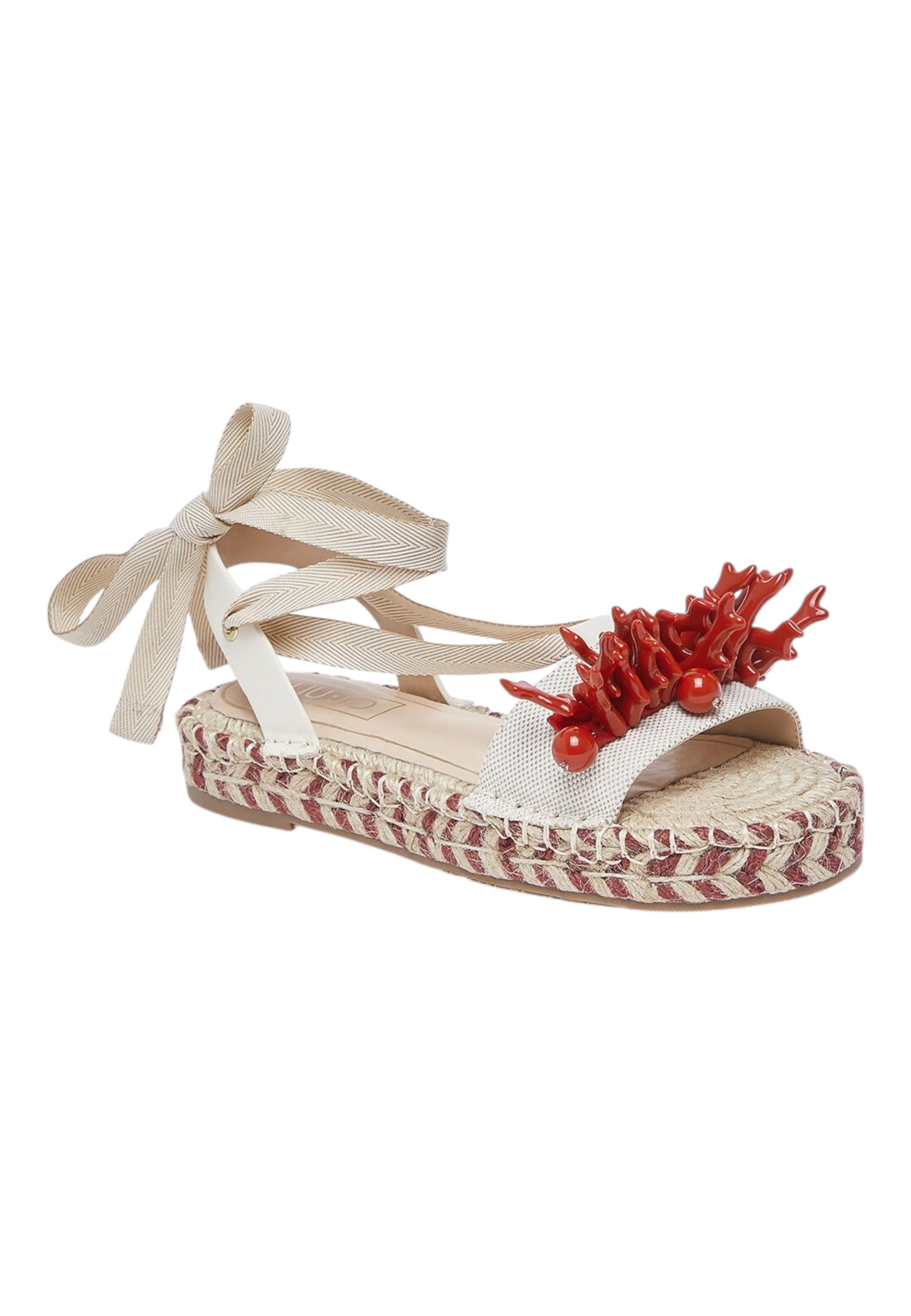 Sandali Con Zeppa Donna Liu Jo In Canvas Paros 02 SA6101T6948