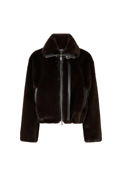 Pelliccia Sintetica Donna Pinko Blouson Similvisone Estebana 106013A1ZM