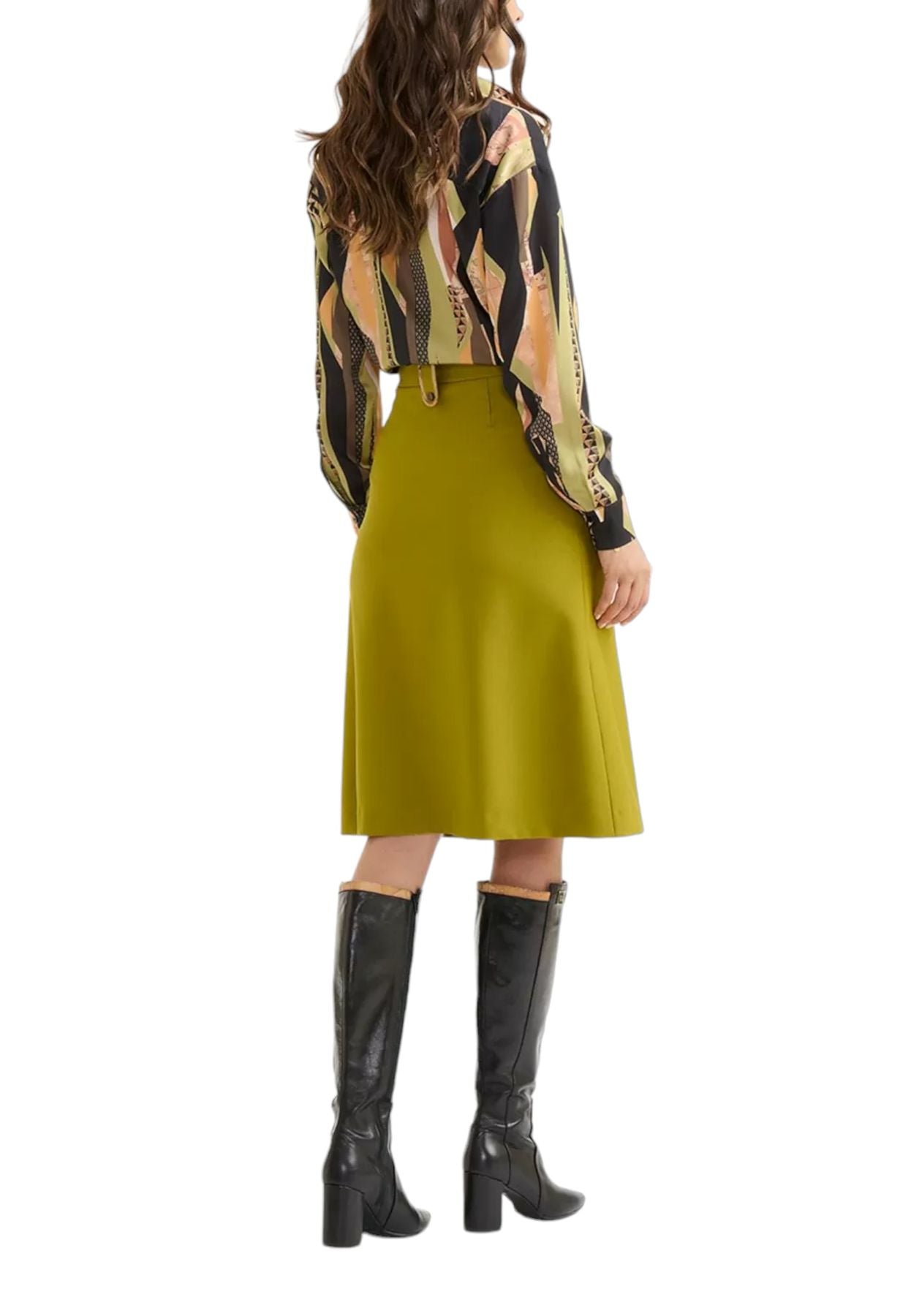 Gonna Midi Donna Alviero Martini Con Maxi Passanti  23ID10313NPM7