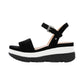 Sandali Con Zeppa Donna Geox In Camoscio Gardenia D02HBC00021