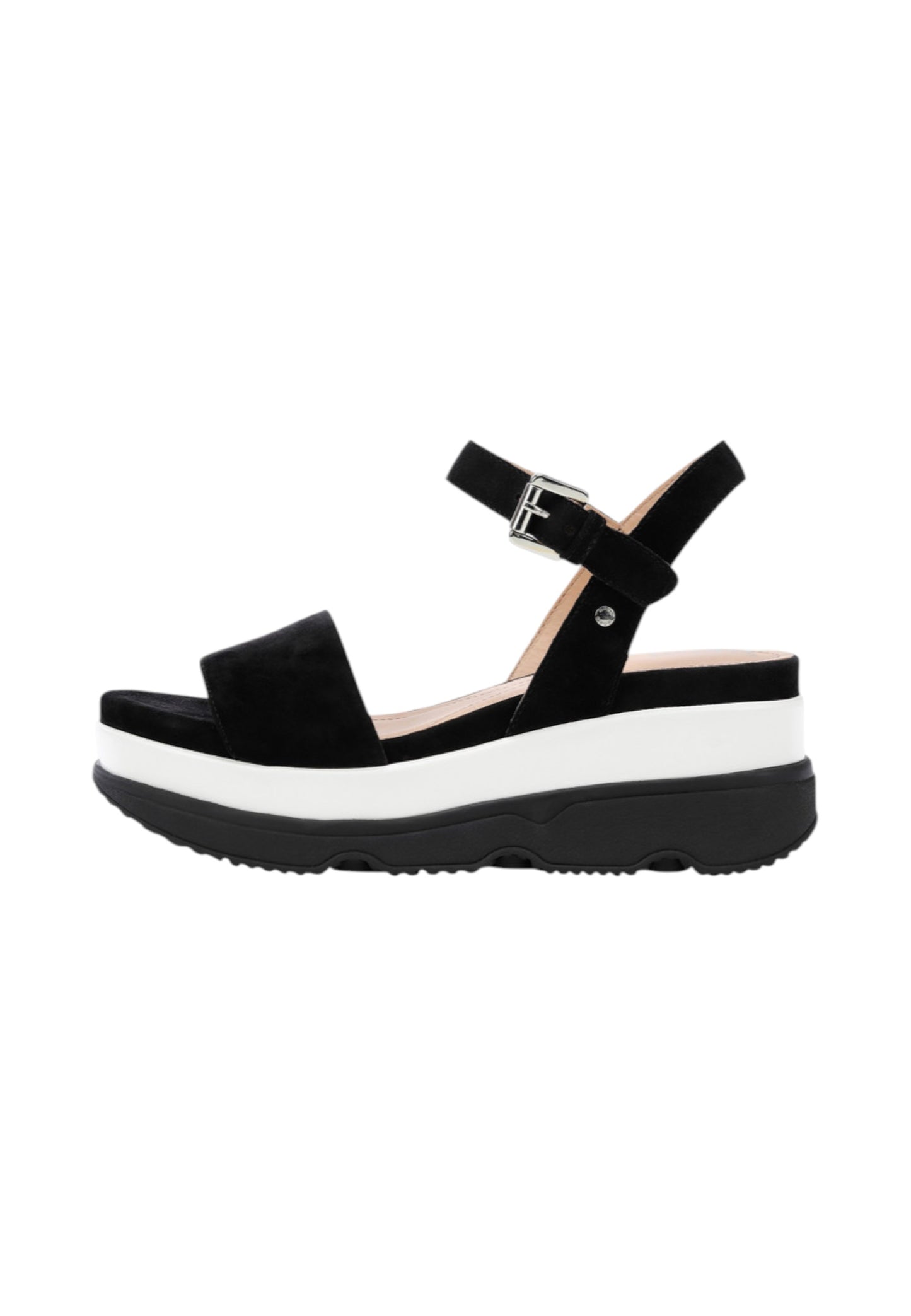 Sandali Con Zeppa Donna Geox In Camoscio Gardenia D02HBC00021